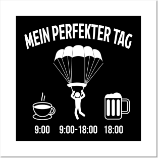 Perfekter Tag Fallschirmspringen Posters and Art